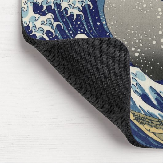 Great Wave off Kanagawa & Mount Fuji Japan Zee Muismat (Hoek)