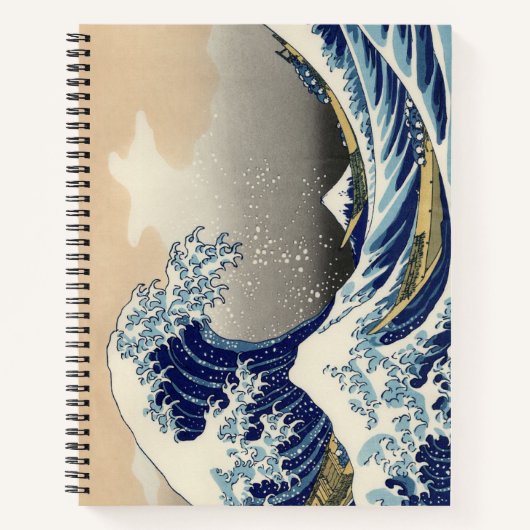 Great Wave off Kanagawa & Mount Fuji Japan Zee Notitieboek (Voorkant)