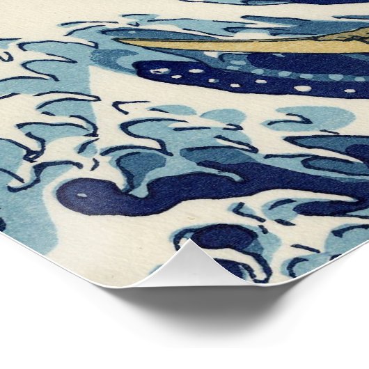Great Wave off Kanagawa & Mount Fuji Japan Zee Perfect Poster (Hoek)