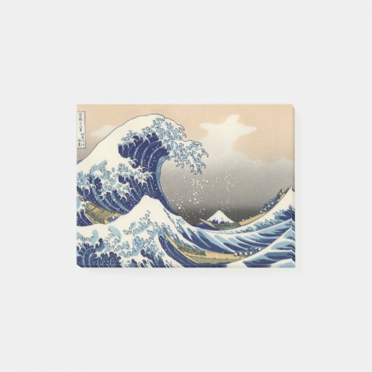 Great Wave off Kanagawa & Mount Fuji Japan Zee Post-it® Notes (Voorkant)