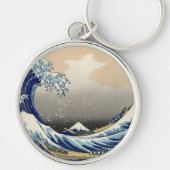 Great Wave off Kanagawa & Mount Fuji Japan Zee Sleutelhanger (Voorkant)