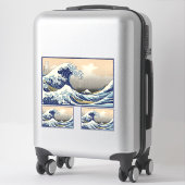 Great Wave off Kanagawa & Mount Fuji Japan Zee Sticker (Koffer)