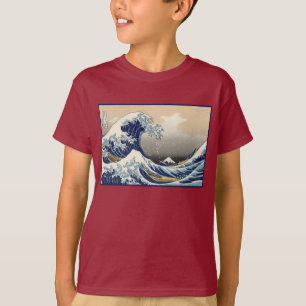 Great Wave off Kanagawa & Mount Fuji Japan Zee T-shirt
