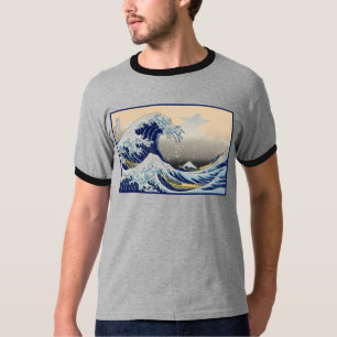 Great Wave off Kanagawa & Mount Fuji Japan Zee T-shirt