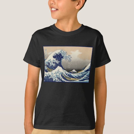 Great Wave off Kanagawa & Mount Fuji Japan Zee T-shirt (Voorkant)