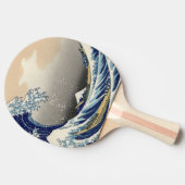 Great Wave off Kanagawa & Mount Fuji Japan Zee Tafeltennisbatje (Zijkant)