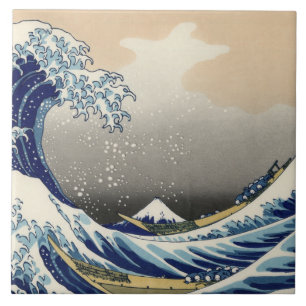 Great Wave off Kanagawa & Mount Fuji Japan Zee Tegeltje