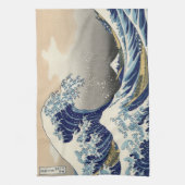 Great Wave off Kanagawa & Mount Fuji Japan Zee Theedoek (Verticaal)