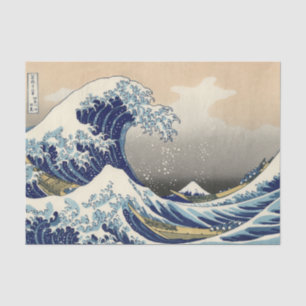 Great Wave off Kanagawa & Mount Fuji Japan Zee Tissuepapier