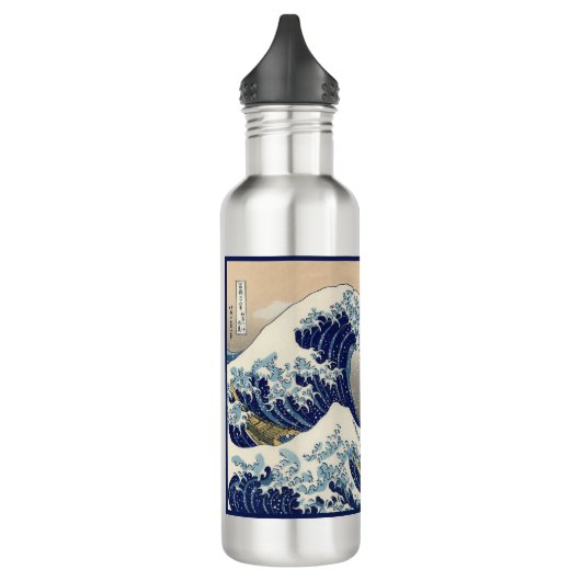 Great Wave off Kanagawa & Mount Fuji Japan Zee Waterfles (Links)