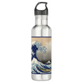 Great Wave off Kanagawa & Mount Fuji Japan Zee Waterfles (Voorkant)