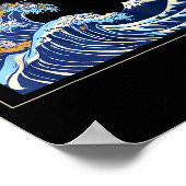 Great Wave Off Kanagawa With The Aesthetic Kanji O Poster (Hoek)