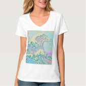 Great Wave Pastel T-shirt (Voorkant)
