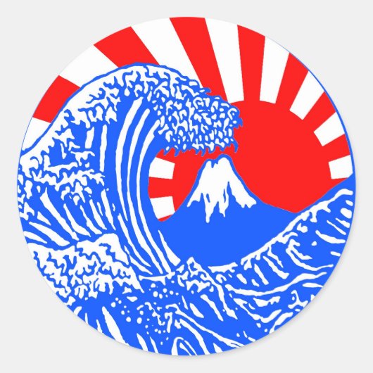 Great Wave & Rising Sun Stickers (Voorkant)