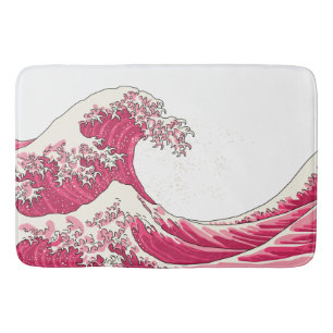 Great wave - roze badmat