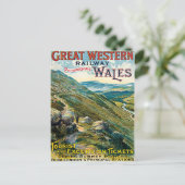 Great Western Railway Picturesque Wales UK Poster Briefkaart (Staand voorkant)