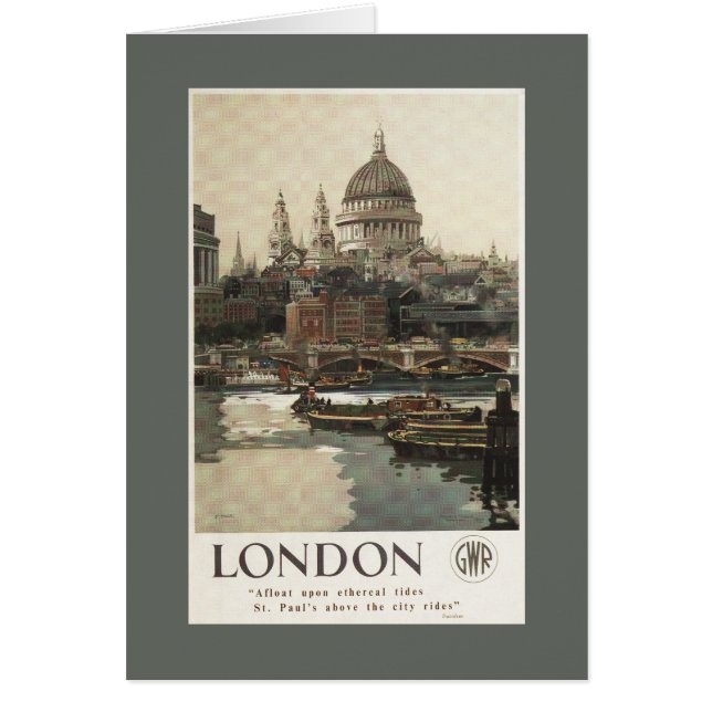 Great Western Railway St. Paul's Travel Poster (Voorkant)