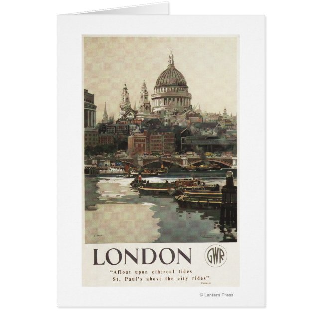 Great Western Railway St. Paul's Travel Poster (Voorkant)