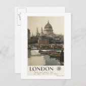Great Western Railway St. Paul's Travel Poster Briefkaart (Voorkant / Achterkant)
