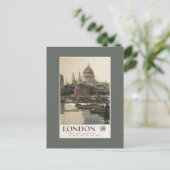 Great Western Railway St. Paul's Travel Poster Briefkaart (Staand voorkant)