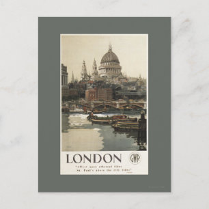 Great Western Railway St. Paul's Travel Poster Briefkaart