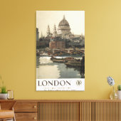 Great Western Railway St. Paul's Travel Poster Canvas Afdruk (Insitu (Woonkamer))