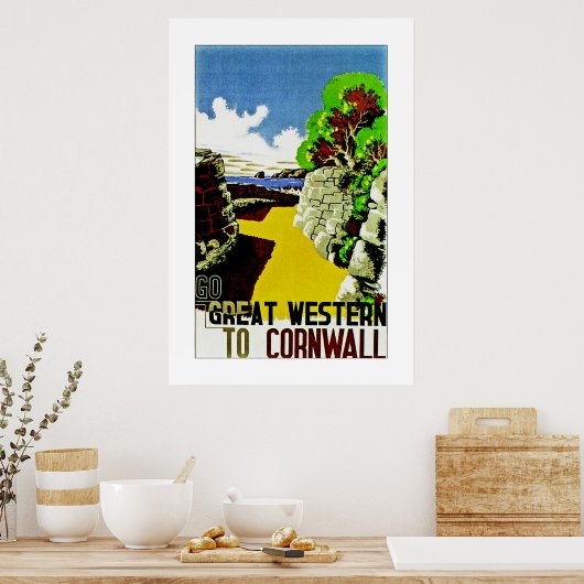 Great Western to Cornwall Poster (Keuken)