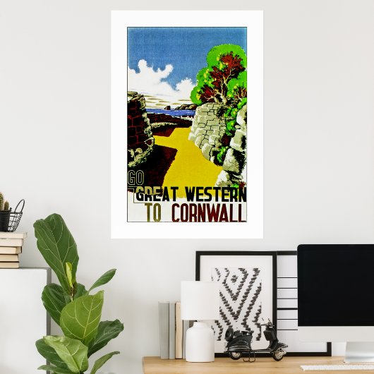 Great Western to Cornwall Poster (Thuiskantoor)