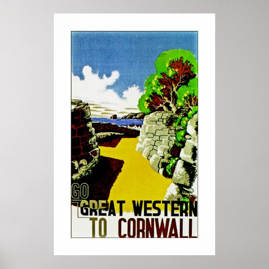 Great Western to Cornwall Poster (Voorkant)