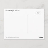 Great White Egret Briefkaart (Achterkant)