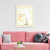 Great White Egret Coastal Beach - Waterverf Art Canvas Afdruk (Insitu (Woonkamer))