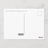 Great White Egret Fall Leaves Briefkaart (Achterkant)