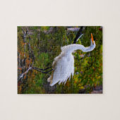 Great White Egret Florida Jigzaag Puzzle Legpuzzel (Horizontaal)