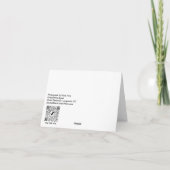 Great White Egret Folded Note Kaart (Achterkant)