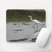 Great White Egret Mousepad Muismat (Met muis)