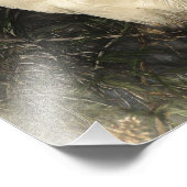 Great White Egret Water Bird Digital Art Painting Foto Afdruk (Hoek)