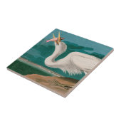 Great White Heron Birds of America Audubon Print Tegeltje (Zijkant)