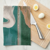 Great White Heron Birds of America Audubon Print Theedoek (Quarter Fold)