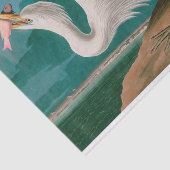 Great White Heron Birds of America Audubon Print Tissuepapier (Detail)