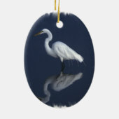 Great White Heron Ornament (Achterkant)