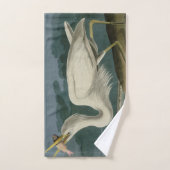 Great White Heron, van Audubon's Birds of America Bad Handdoek (Handdoek)