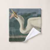 Great White Heron, van Audubon's Birds of America Bad Handdoek (Wasdoekje)