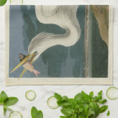 Great White Heron, van Audubon's Birds of America Theedoek (Gevouwen)