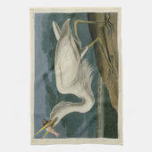 Great White Heron, van Audubon's Birds of America Theedoek (Verticaal)