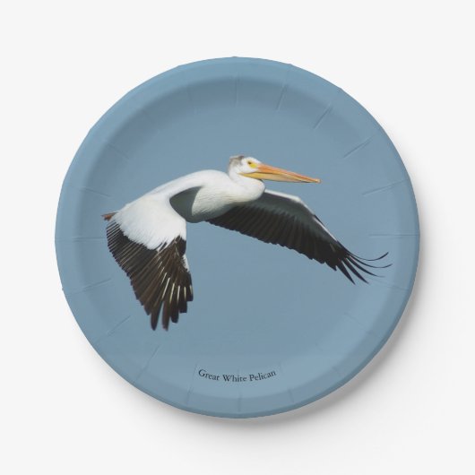 Great White Pelican paper bord (Voorkant)