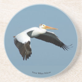 Great White Pelican sandstone onderzetter