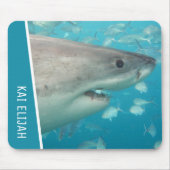 Great White Shark and Fish Ocean Theme Muismat (Voorkant)