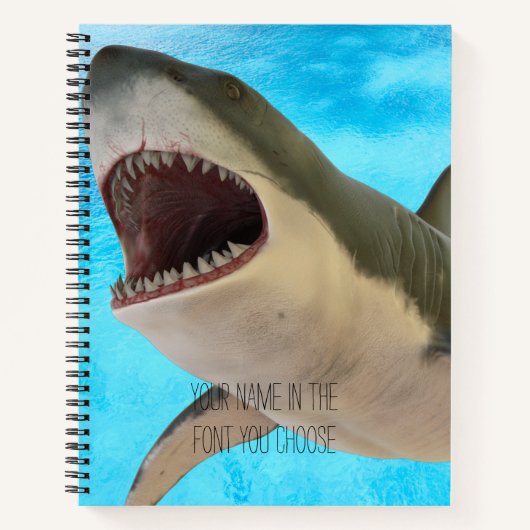 Great White Shark Boys School Spiral Notitieboek (Voorkant)