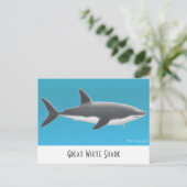 Great White Shark Briefkaart (Staand voorkant)