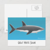 Great White Shark Briefkaart (Voorkant / Achterkant)